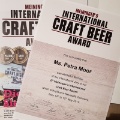Zertifikat für die Teilnahme als Jurymitglied beim internationalen Craft Beer Award