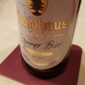 Ausschnitt der Etikette vom Waldhaus Sommer-Bier