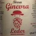Etikett des Bieres Ginevra Leder